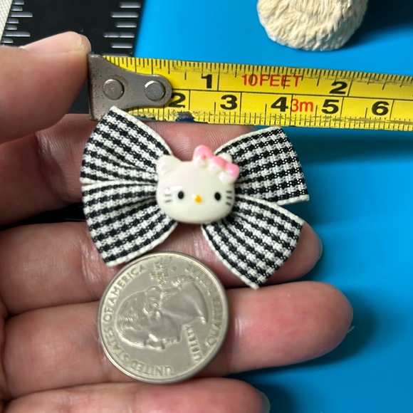 🖤New💕Hello Kitty black ribbon handcrafted ring - Picture 7 of 8